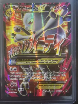 M Mewtwo EX Full Art 160/162 Pokemon XY Breakthrough Mega Mewtwo - Image 1