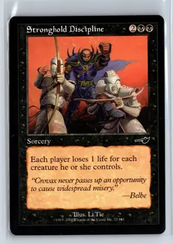 (4x) STRONGHOLD DISCIPLINE - MTG Magic the Gathering Card - Nemesis - Common - Image 1