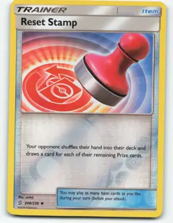 Reset Stamp 206/236 Reverse Holo Pokemon card - Image 1