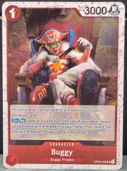 Buggy OP03-008 Pirate Foil The Best Vol 2 One Piece PRB-02 Near Mint Card Game - Image 1