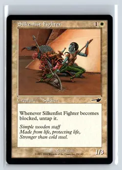 (4x) SILKENFIST FIGHTER - MTG Magic the Gathering Card - Nemesis - Common - Image 1