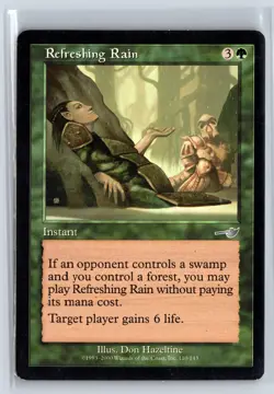 (4x) REFRESHING RAIN - MTG Magic the Gathering Card - Nemesis - Uncommon - Image 1