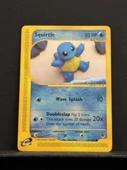 Squirtle 131/165 Expedition Base Set Regular Non Holo Pokemon Card LP - Image 1