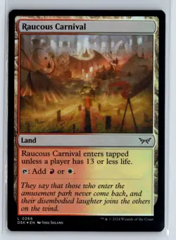 (3x) FOIL Raucous Carnival Duskmourn Common - MTG Magic the Gathering Card - Image 1