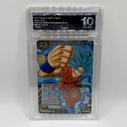 SSB Son Goku, Finishing Blow Foil BT21-103 R Dragon Ball Super Card Graded 10 - Image 1