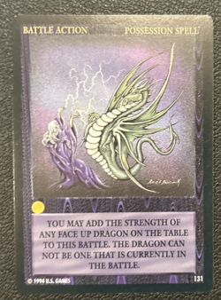 Wyvern CCG 1994 Limited Edition Common Card Battle Action Possession Spell #131 - Image 1
