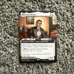 AMAZING SPIDERMAN MTG MAGIC THE GATHERING NYCC PROMO CARD PETER PARKER 2025 - Image 1