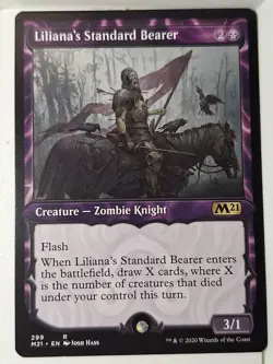 Liliana's Standard Bearer - Showcase Core Set 2021 M21 - Magic the Gathering MTG - Image 1