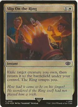 Slip On The Ring 31 Common MTG Lord of the Rings Middle Earth NM/MT - Image 1