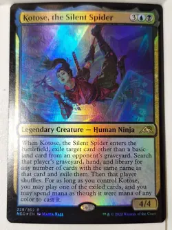 Kotose, the Silent Spider - FOIL Kamigawa Neon Dynasty - Magic the Gathering MTG - Image 1
