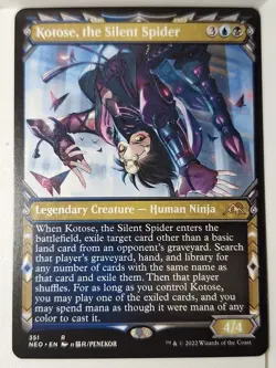 Kotose, the Silent Spider - Showcase Kamigawa Neon Dyna- Magic the Gathering MTG - Image 1