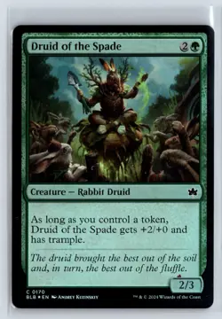 (3x) FOIL Druid of the Spade Bloomburrow - MTG Magic the Gathering Card - Image 1