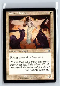 (2x) VOICE OF TRUTH - MTG Magic the Gathering Card - Nemesis - Uncommon - Image 1