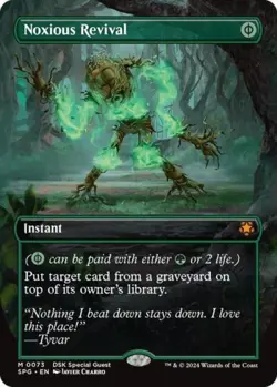 Noxious Revival (Borderless) -Foil Light Play MTG Special Guests - Image 1
