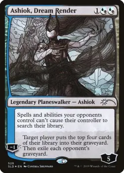 Ashiok, Dream Render Stained Glass -Foil Light Play MTG Secret Lair - Image 1