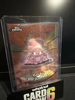Chrome Topps Pokemon 88 Grimer NM - Image 1
