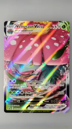 Pokemon TCG Venusaur VMAX SWSH102 Full Art Holo Black Star Promo NM - Image 1