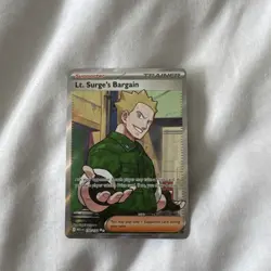 Lt. Surge's Bargain 170/132 - Full Art - Pokemon Mega Evolution - Image 1