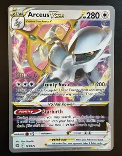 Arceus Vstar 123/172 2022 Pokemon World Championships Brilliant Stars NM - Image 1