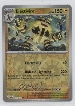 Electivire Reverse Foil Pokemon SV07: Stellar Crown #047 - Image 1