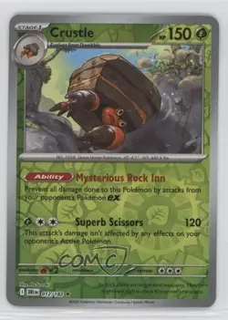 Crustle Reverse Foil Pokemon Destined Rivals (DRI) #012 - Image 1
