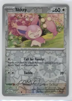 Skitty Reverse Foil Pokemon SV05: Temporal Forces #130 - Image 1
