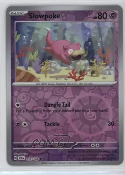 Slowpoke Reverse Foil Pokemon SV07: Stellar Crown #057 - Image 1