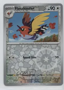 Fletchinder Reverse Foil Pokemon SV07: Stellar Crown #122 - Image 1