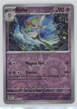 Kirlia Reverse Foil Pokemon Scarlet & Violet Paldean Fates PAF #028 - Image 1