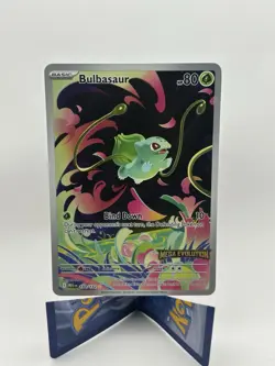 Pokemon TCG Bulbasaur 133/132 Mega Evolution Illustration Rare Stamped Promo - Image 1