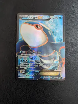 Pokemon BW Dark Explorers Kyogre Ex 104/108 Full Art Ultra Rare LP 104/108 - Image 1