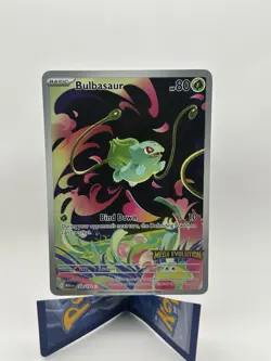 Pokemon TCG Bulbasaur 133/132 Mega Evolution Illustration Rare Stamped Promo - Image 1