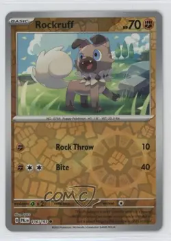 Rockruff Reverse Foil Pokemon Scarlet & Violet Paldea Evolved SV02 #116 - Image 1