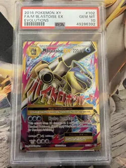 2016 Pokemon XY Evolutions 102 M Blastoise EX PSA 10 49286392 Wasteland Vault - Image 1