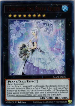 Yugioh Maze of Memories #MAZE-EN053 Teardrop the Rikka Queen Near Mint or Better - Image 1