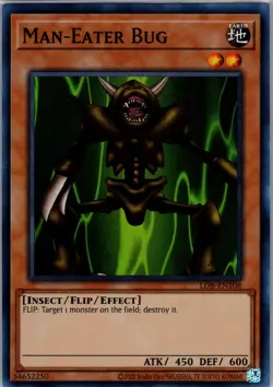 Yugioh Legend of Blue Eyes White Dragon (25th) #LOB-EN108 Man-Eater Bug NM - Image 1