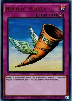 Yugioh Metal Raiders (25th Anniversary Edition) #MRD-EN130 Horn of Heaven NM - Image 1