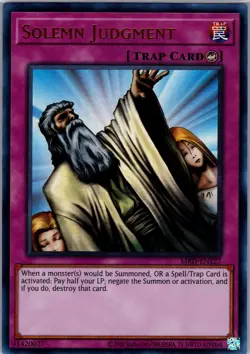Yugioh Metal Raiders (25th Anniversary Edition) #MRD-EN127 Solemn Judgment NM - Image 1