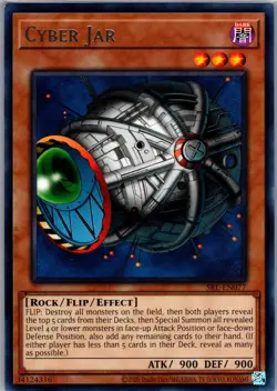 Yugioh Spell Ruler (25th ANNIVERSARY) #SRL-EN077 Cyber Jar Near Mint or Better - Image 1