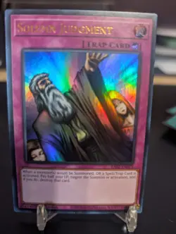 Solemn Judgment (UR) Ultra Rare RA02-EN075 1st Ed Yugioh NM - Image 1