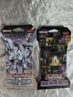 Yugioh Sleeved Booster Packs, Battles Of Legand/Maze Of The Master. 1st Edition - Image 1