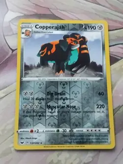 Pokemon Card - Copperajah 137/202 - Reverse Holo - Sword & Shield Base Set - Image 1
