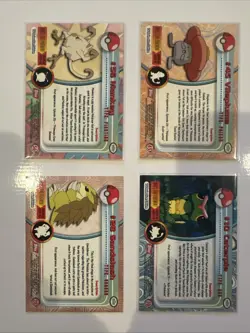 Topps Pokemon Lot Of 4 Cards -1998- Mankey, Vileplum, Sandsplash & Caterpie - Image 2