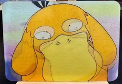 1998 Pokemon Psyduck: Pioneer Viz Video Promo Card PIKA-0026D Lenticular RARE - Image 1
