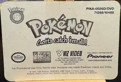 1998 Pokemon Psyduck: Pioneer Viz Video Promo Card PIKA-0026D Lenticular RARE - Image 2