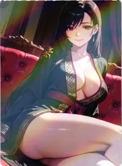 TIFA LOCKHART Holo Custom Art Goddess Story Anime Collectible Card - Image 1