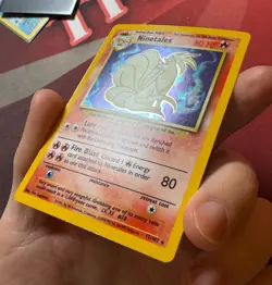 NINETALES 12/102 Base Set HOLO rare Pokemon TCG card NM+ CLEAN NEAR MINT - Image 2