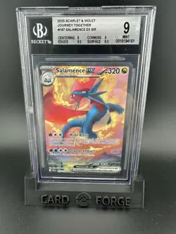 Pokemon TCG Salamence EX Full Art Card Journey Together 187/159 BGS 9 - Image 3
