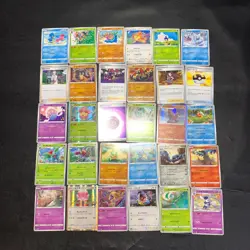 Pokemon Card Lot Of 30 Japanese Common Uncommon Rare - Image 1