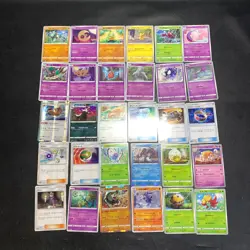Pokemon Card Lot Of 30 Japanese Common Uncommon Rare - Image 1